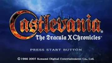 Castlevania - The Dracula X Chronicles (EU) screen shot title